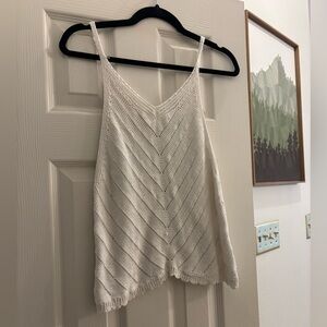 Chic Cream Knit Women's Camisole